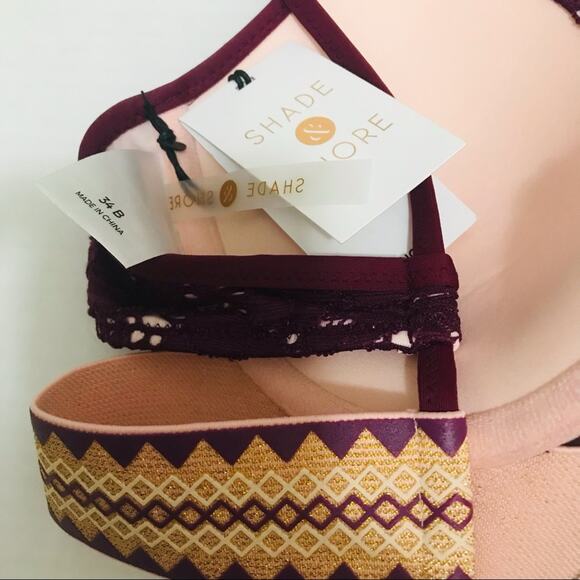 Shade and shore Lightly Lined Purple Passion bikini top size 34B - Picture 2 of 4